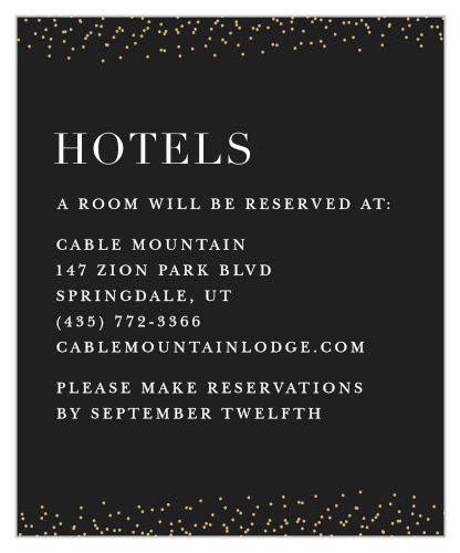 Luminous Sparkles Accommodation Cards