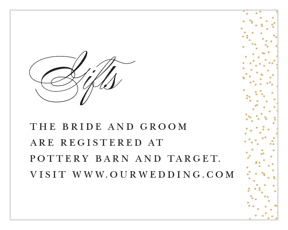 Luminous Sparkles Registry Cards