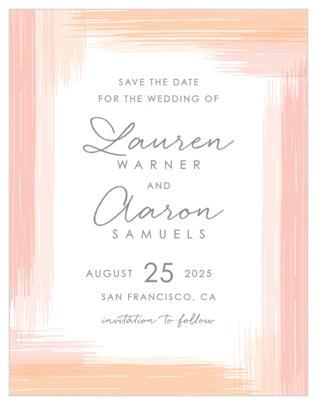 Be sure that your guests have your wedding information well in advance with our stunning and simple Artful Gallery Save-the-Date Magnets.