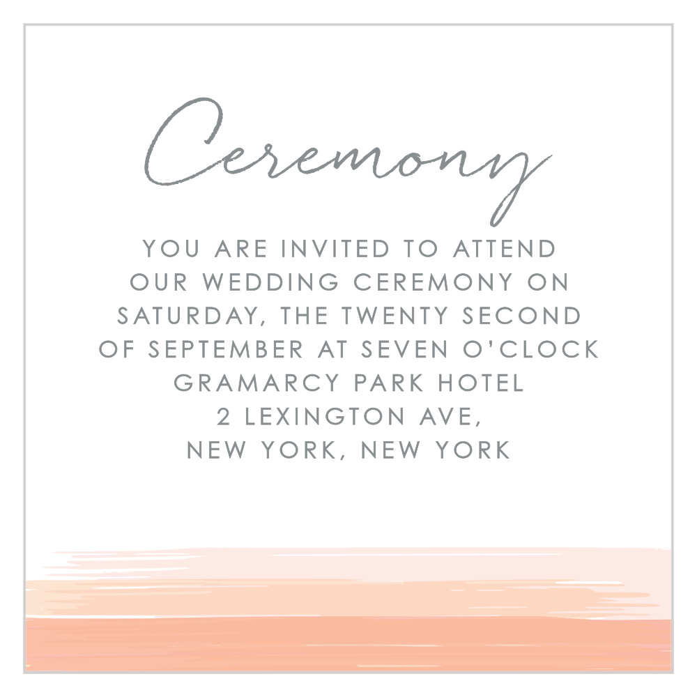 Artful Gallery Ceremony Cards