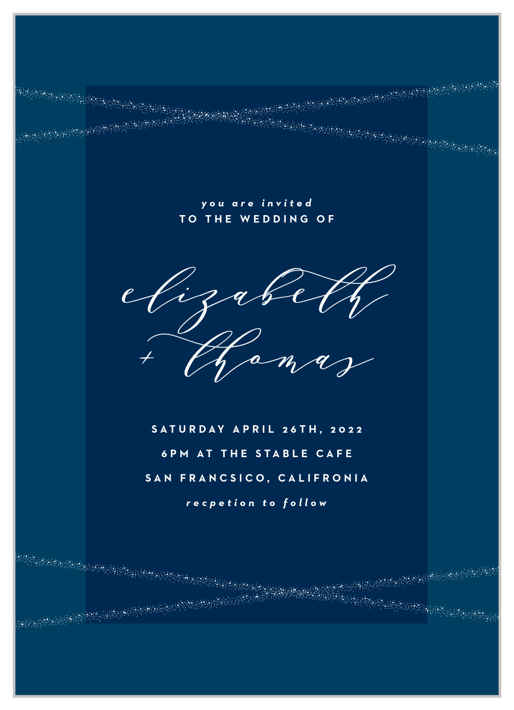 Stunning Starlight Wedding Invitations