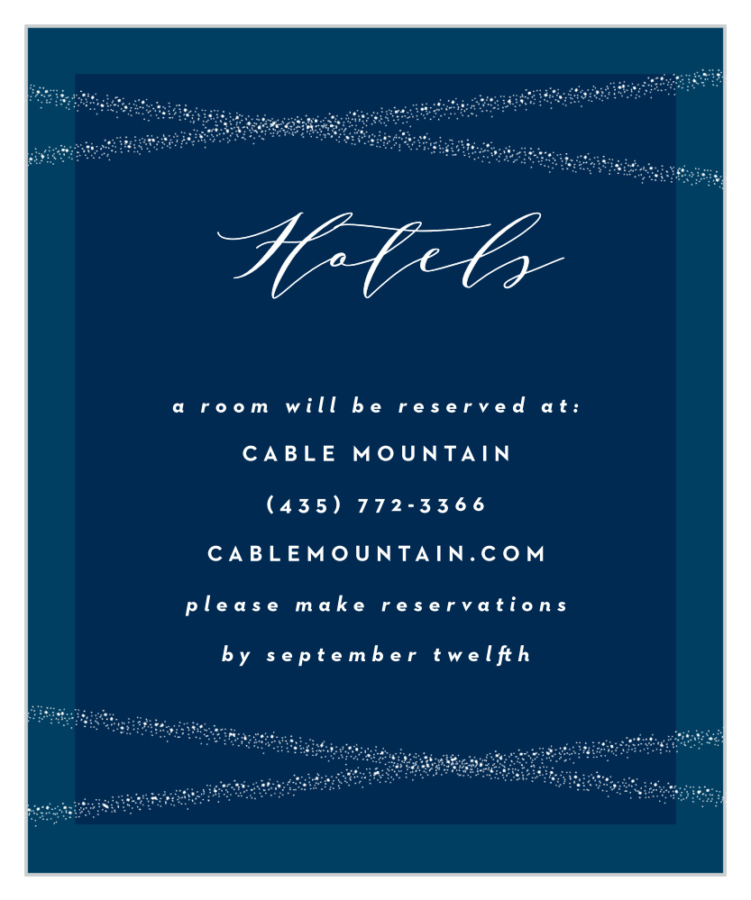 Stunning Starlight Accommodation Cards