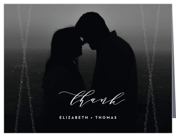 Stunning Starlight Wedding Thank You Cards