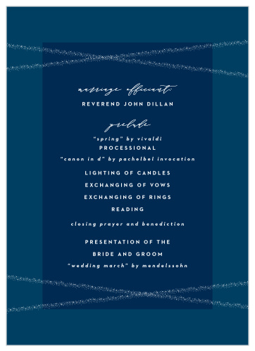 Stunning Starlight Wedding Programs