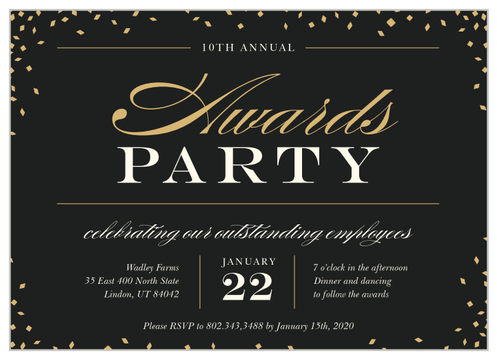 Celebrate the night away with our stunning Best In Show Gala Invitation.