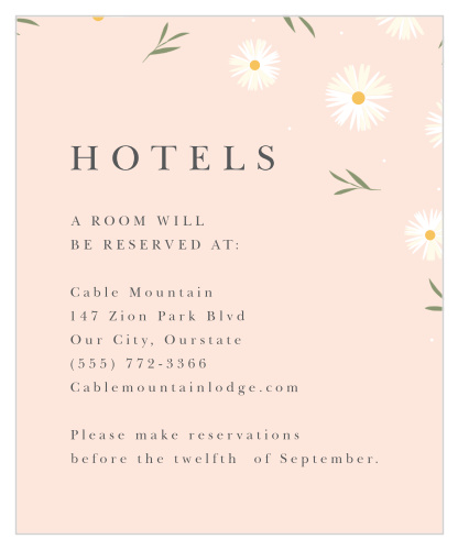 Tiny Daisies Accommodation Cards