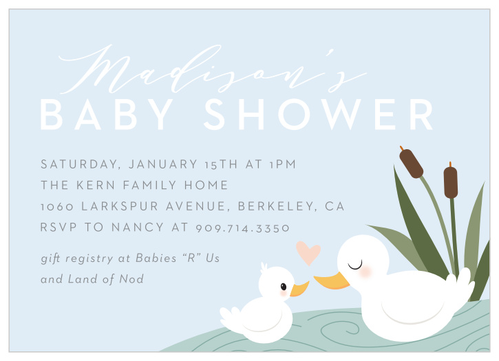 Guaranteed to put a smile on your guest's faces, our Boy Happy Duck baby shower is fun, cute and playful.