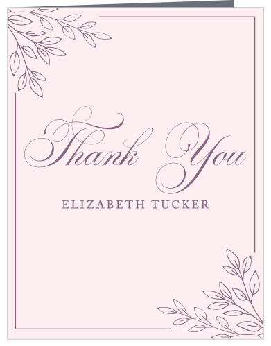 Enchanted Garden Bridal Shower Thank You Cards
