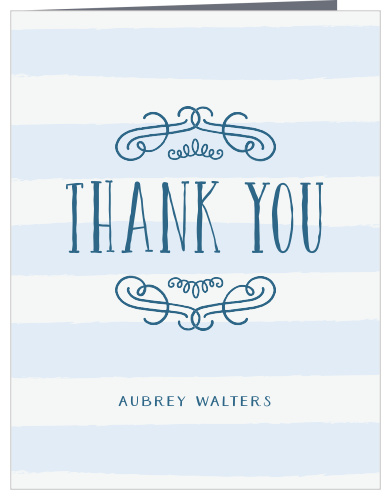 Hand Drawn Simplicity Bridal Shower Thank You Cards