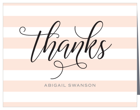 Lovely Bride Bridal Shower Thank You Cards
