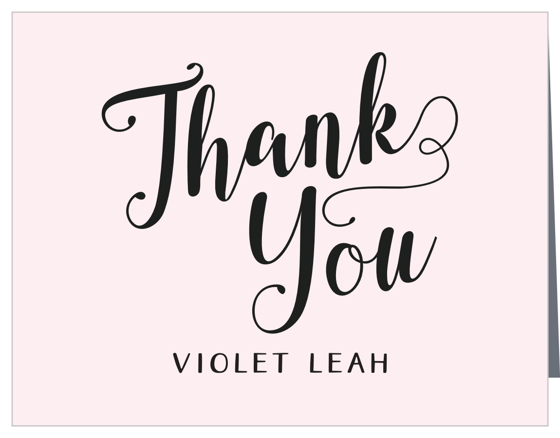 Splendid Glamour Bat Mitzvah Thank You Cards