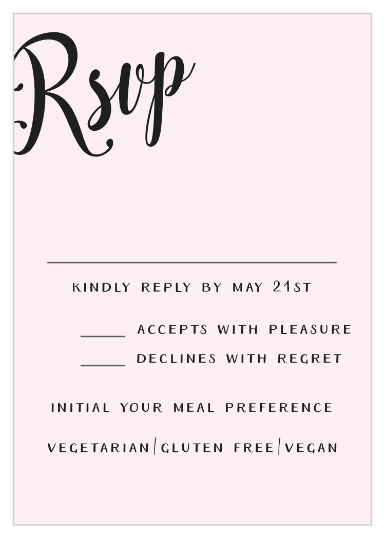 Splendid Glamour Bat Mitzvah Response Cards