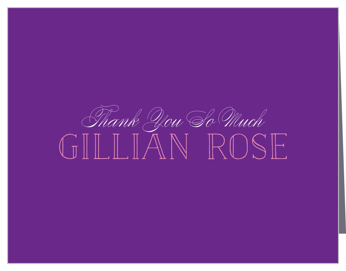 Sweet Type Bat Mitzvah Thank You Cards