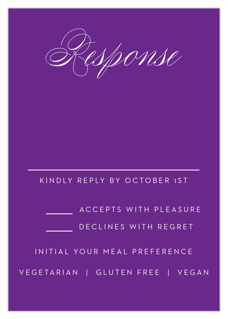 Sweet Type Bat Mitzvah Response Cards