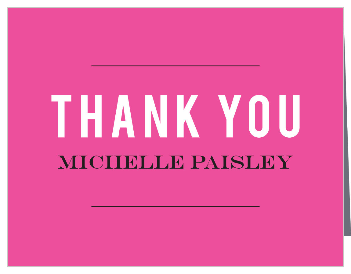 Art Pop Bat Mitzvah Thank You Cards
