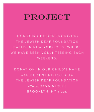 Art Pop Bat Mitzvah Project Cards