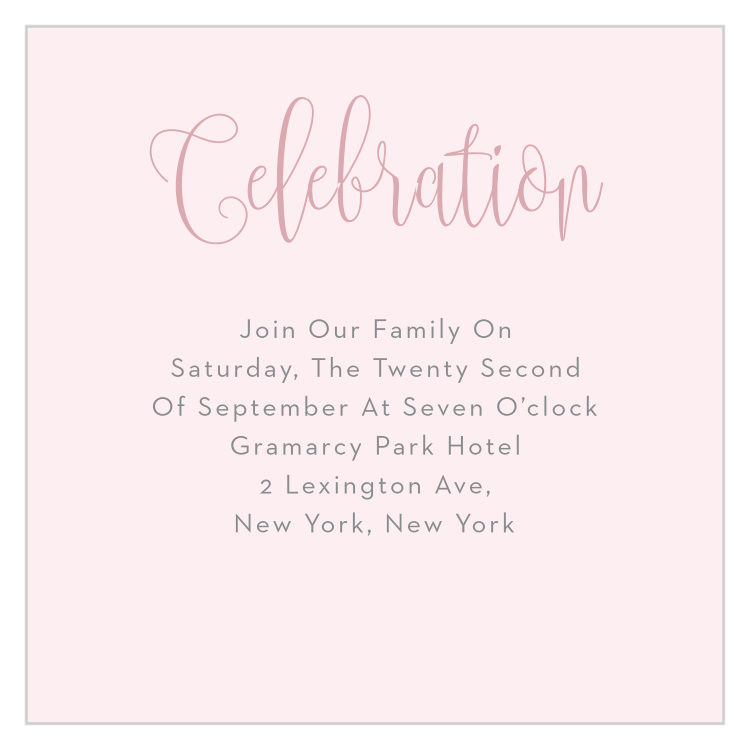 Enchanted Leaves Bat Mitzvah Reception Cards
