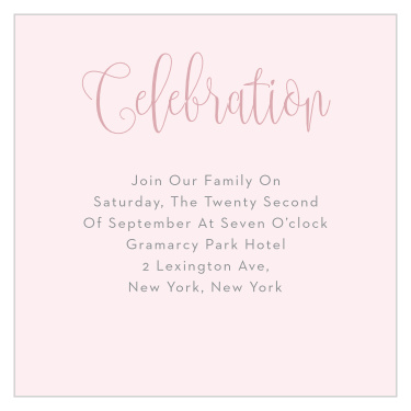Enchanted Leaves Bat Mitzvah Reception Cards