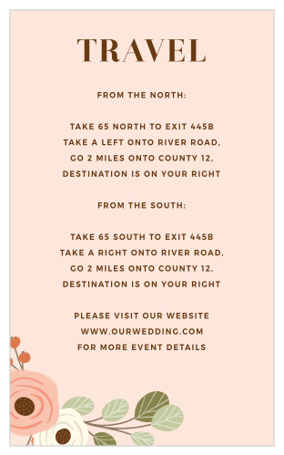 Country Chic Direction Cards