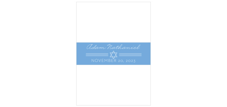 Simply Classic Bar Mitzvah Belly Bands