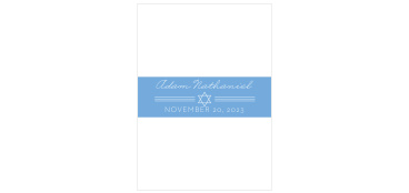 Simply Classic Bar Mitzvah Belly Bands