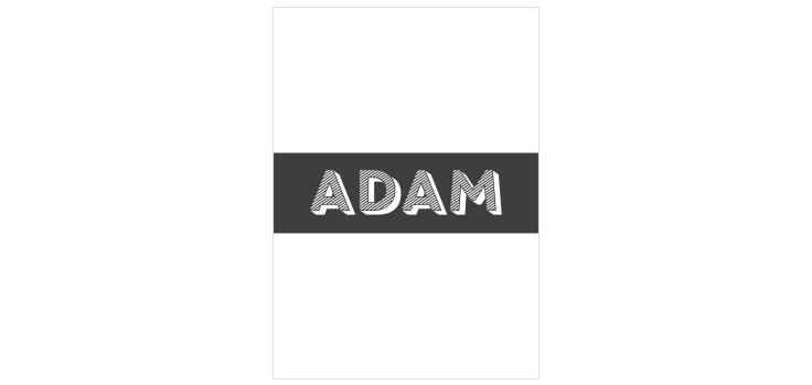 Clean Monogram Bar Mitzvah Belly Bands