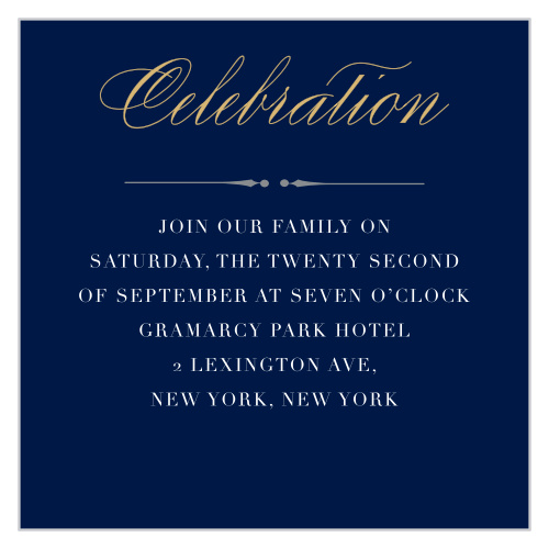 Perfect Type Bat Mitzvah Reception Cards