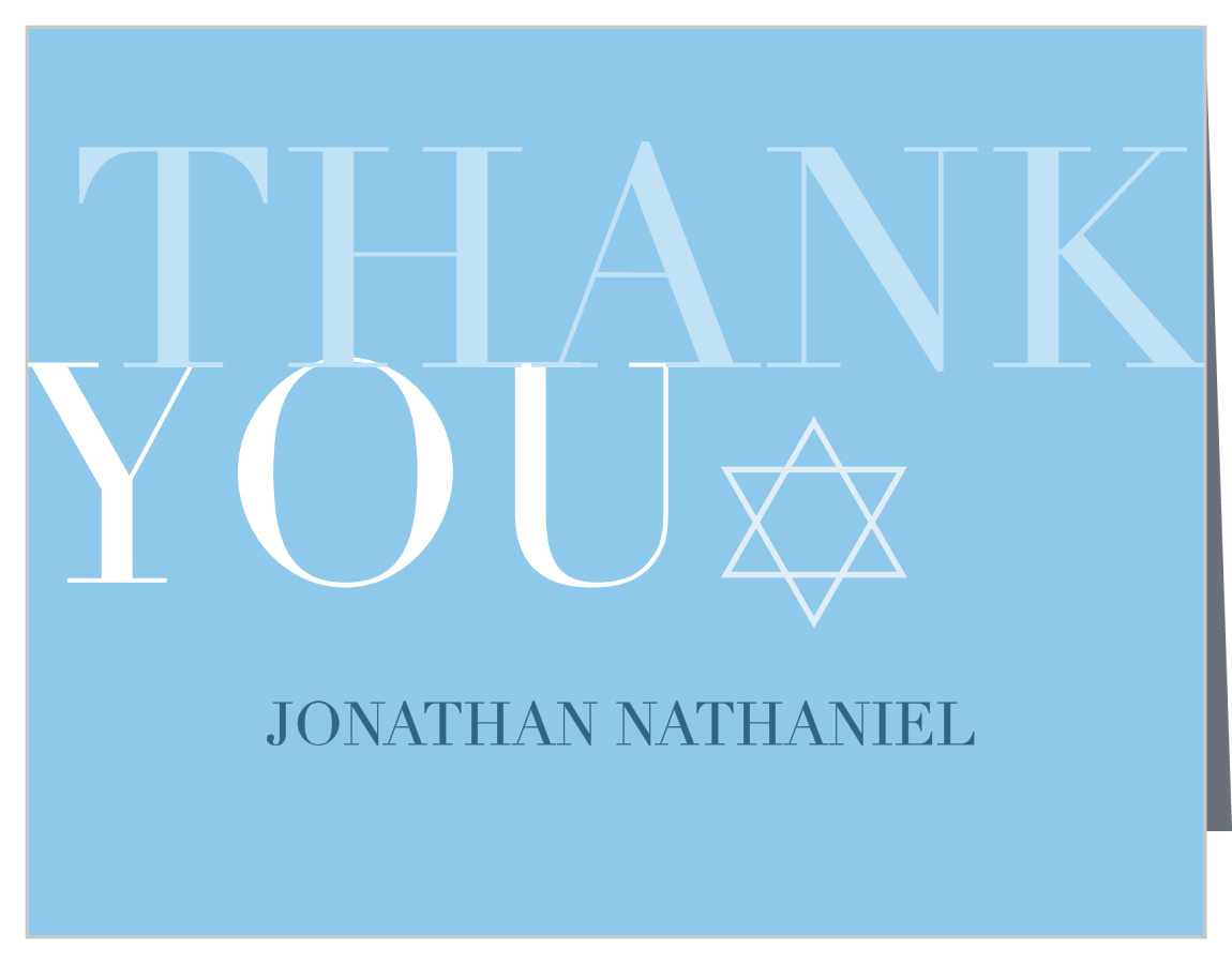 Bold Mitzvah Bar Mitzvah Thank You Cards