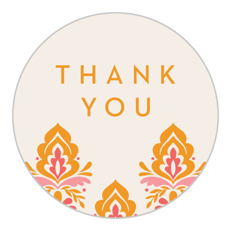 Damask Sides Sticker