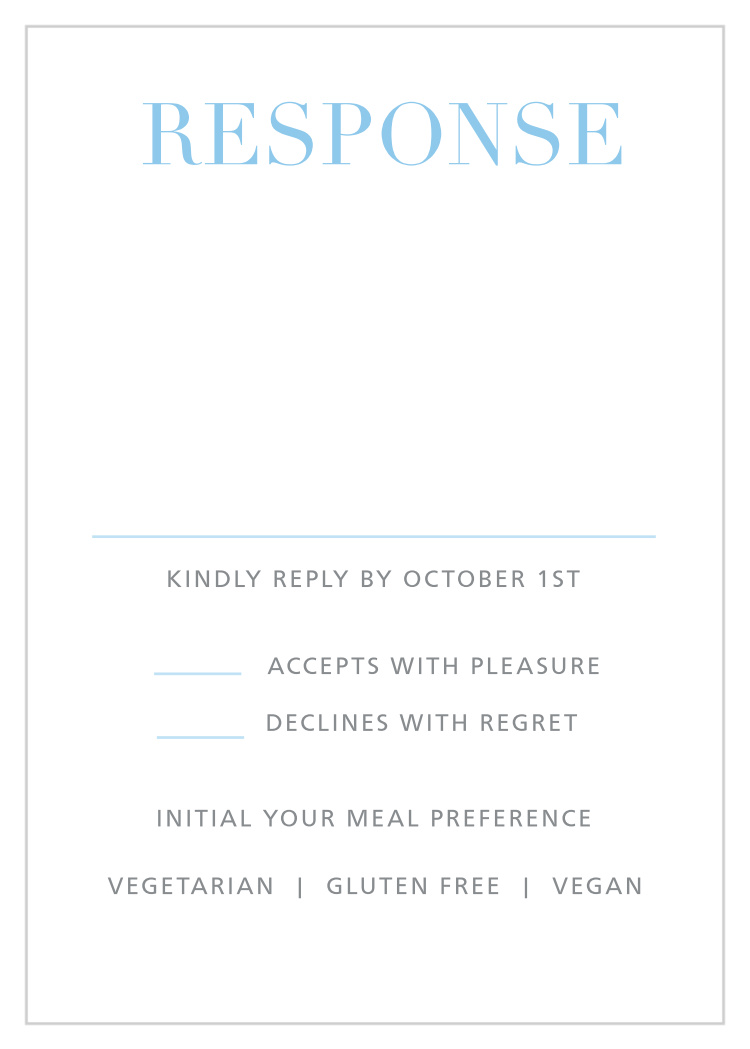 Bold Mitzvah Bar Mitzvah Response Cards