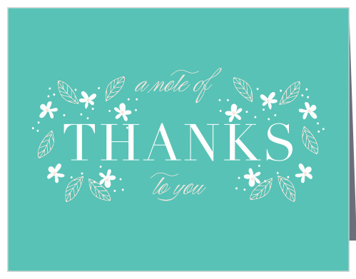 Baby's Breath Baby Shower Thank You Cards