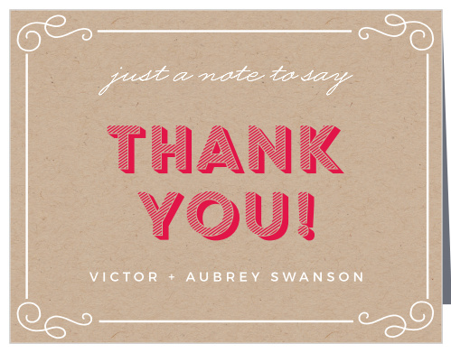 Big Three Baby Shower Thank You Cards