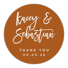 Gift family and friends with a memento of your big day with our Tea Photo Collage Wedding Stickers.