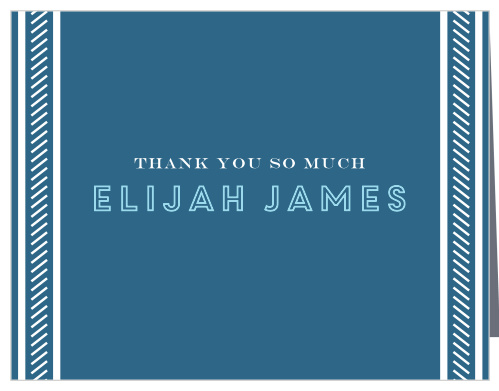 Retro Columns Bar Mitzvah Thank You Cards