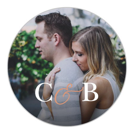 Fading Photo Wedding Stickers