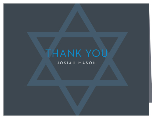 Make A Statement Bar Mitzvah Thank You Cards