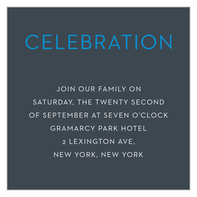 Make A Statement Bar Mitzvah Reception Cards