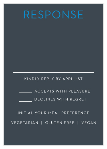 Make A Statement Bar Mitzvah Response Cards