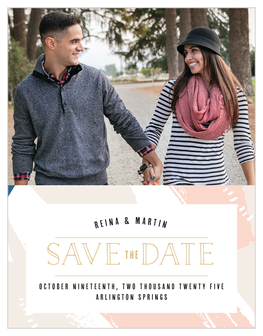 Perennial Painterly Save the Date Cards