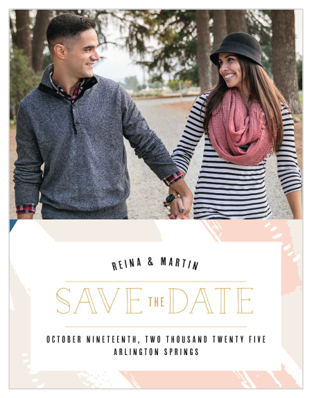 Our Perennial Painterly Save-the-Date Cards ensure that your loved ones mark their calendars well in advance of your special day.