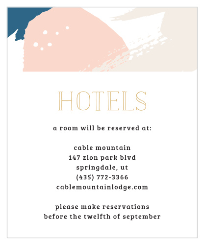 Perennial Painterly Accommodation Cards