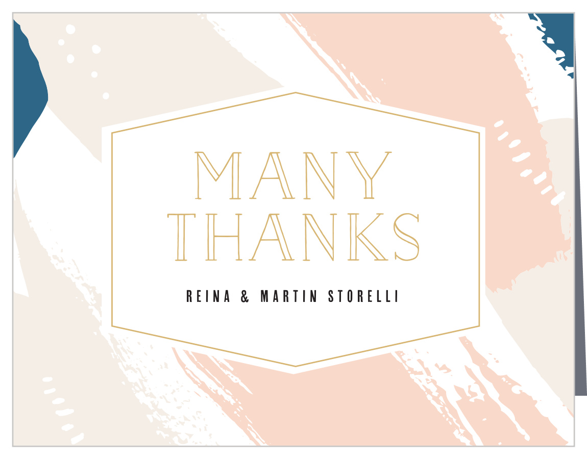 Perennial Painterly Wedding Thank You Cards