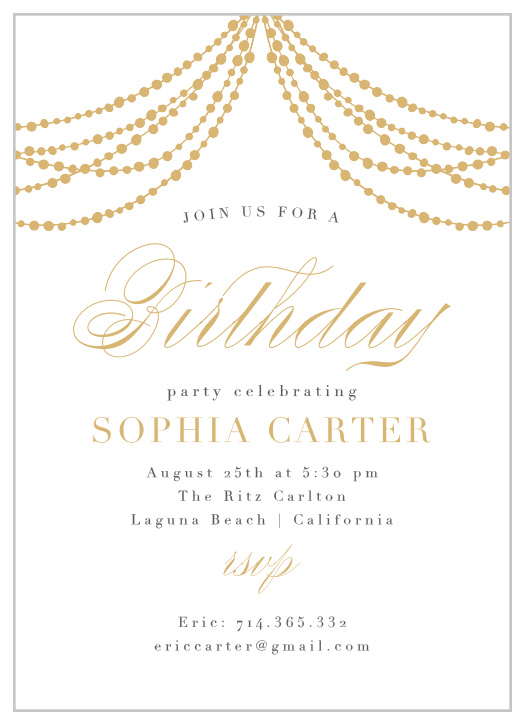 Glow up with our Glowing Glam Adult Birthday Party Invitations.