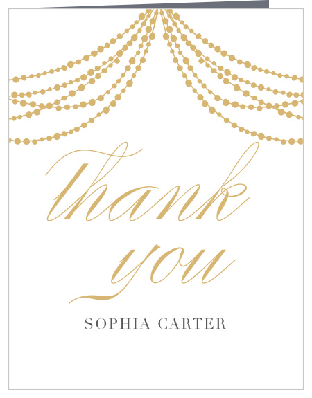 Glow up with our Glowing Glam Adult Birthday Thank You Cards. 
