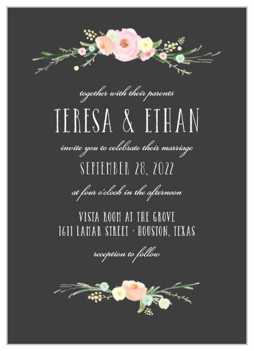 Featuring a stunning marriage of vintage styling and modern skill, our Shaded Garden Wedding Invitations give you the opportunity to share one of the biggest days of your lives with the people you care about most.