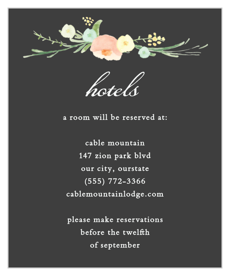 Shaded Garden Accommodation Cards