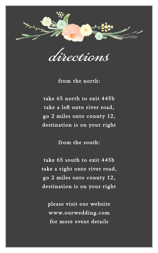 Shaded Garden Direction Cards