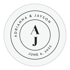 Our Sheer Stripe Wedding Sticker is the perfect finishing touch for this or any wedding invitation set.