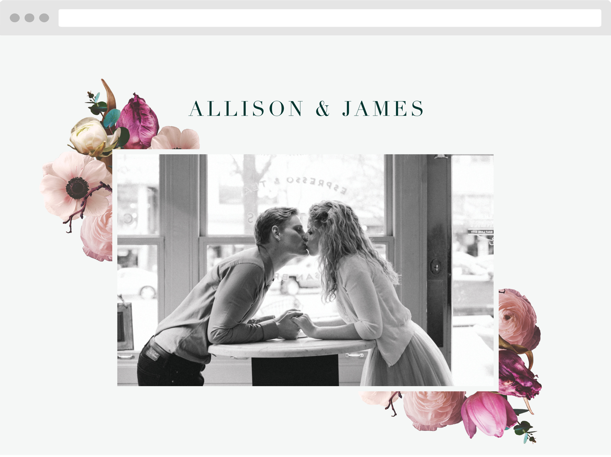 Southern Romance Wedding Website