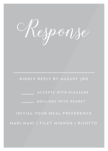 Big Script Clear Response Cards